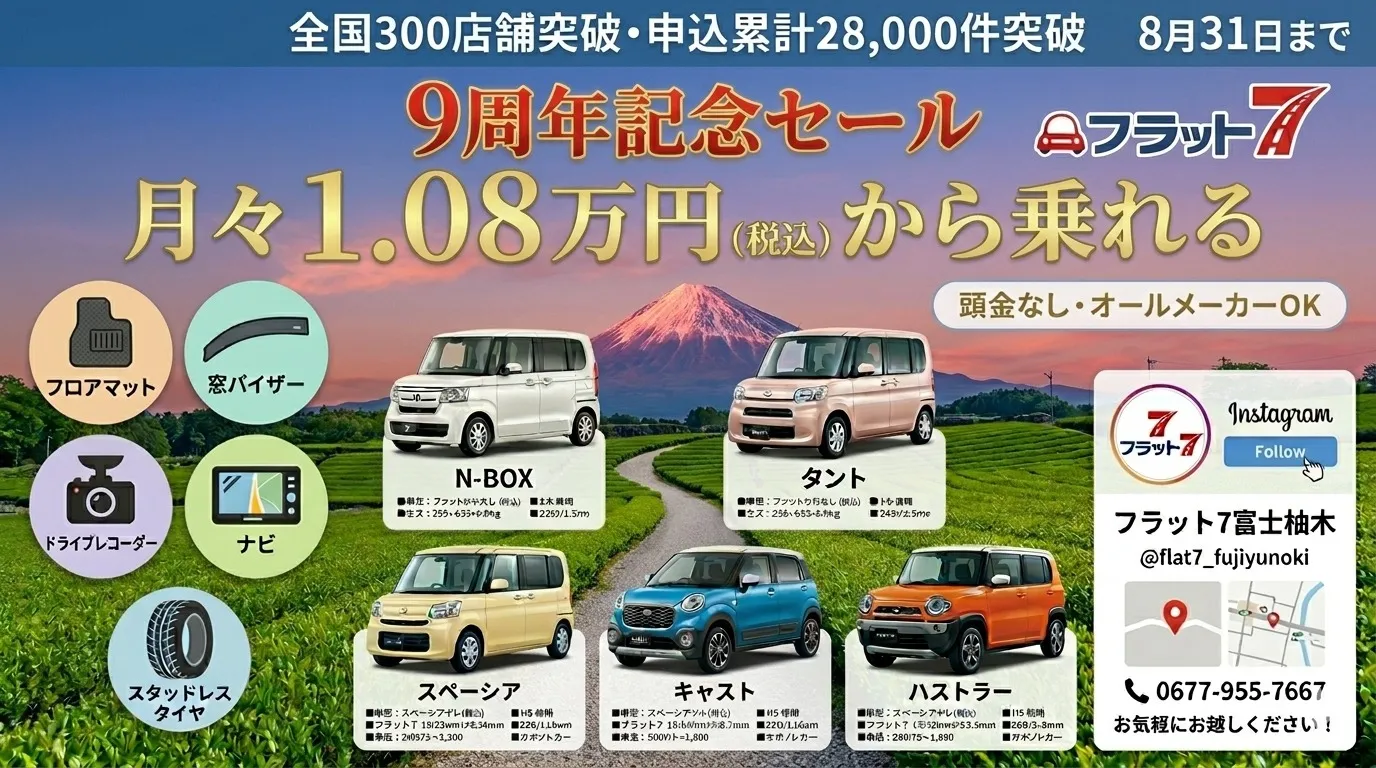 🚗 新車を手に入れる、その選択が驚きの価格で叶うのが「フラッ...